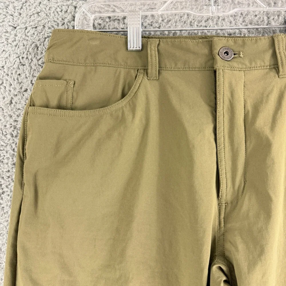 The North Face‎ Hiking Pants Mens 34 Green Nylon Stretch Straight Leg Outdoor